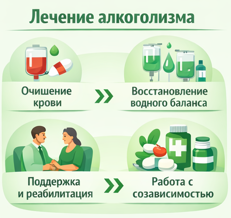 лечение алкоголизма в Семёнове этапы